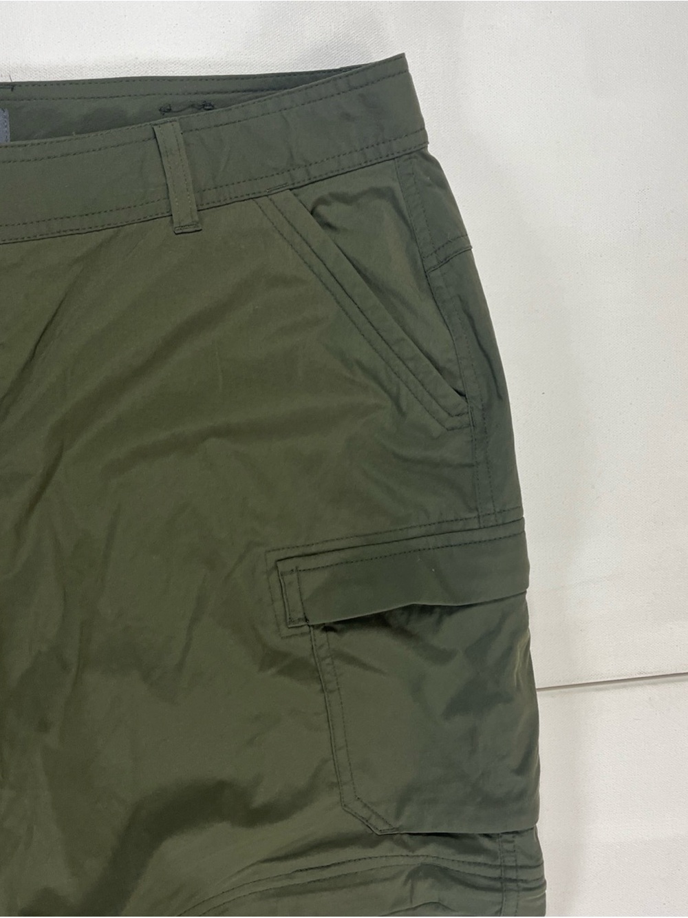 REI Co-op Sahara Convertible Hiking Pants Womens 16 Petite Green Relaxed Zip Off - Picture 6 of 16